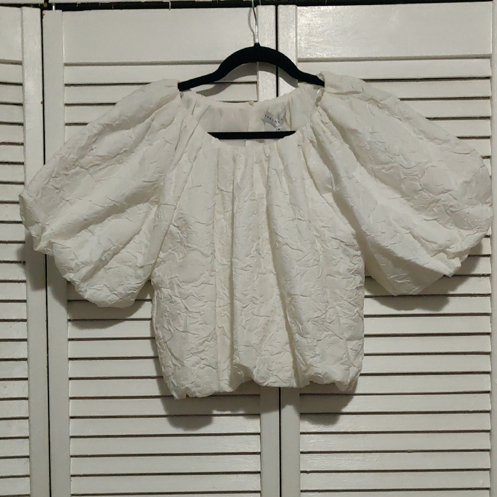 Endless Rose White Textured Blouse